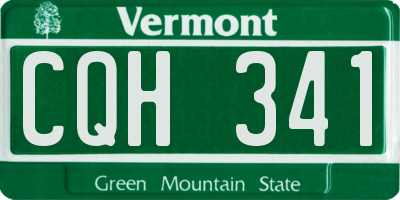 VT license plate CQH341