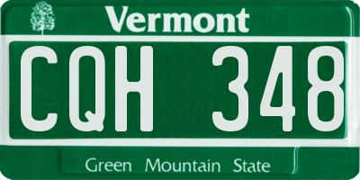 VT license plate CQH348