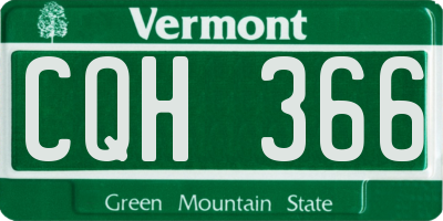 VT license plate CQH366