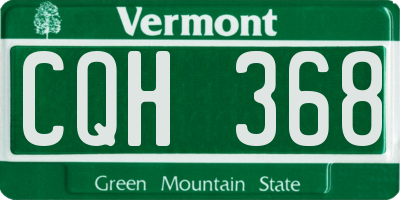 VT license plate CQH368