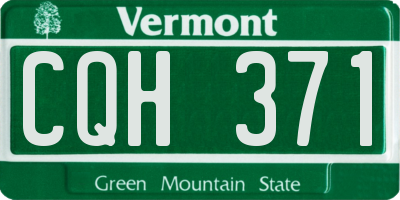 VT license plate CQH371