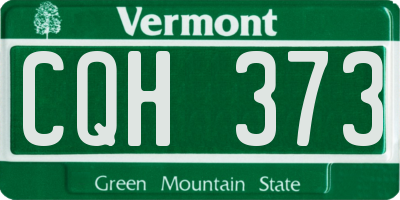 VT license plate CQH373