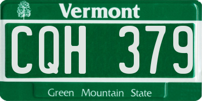 VT license plate CQH379