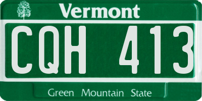 VT license plate CQH413