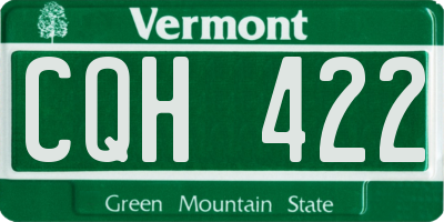 VT license plate CQH422