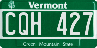 VT license plate CQH427