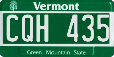 VT license plate CQH435