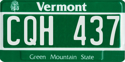 VT license plate CQH437