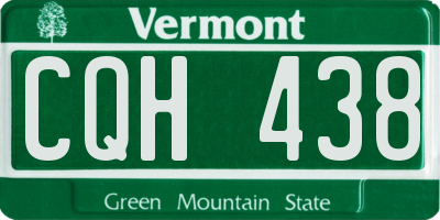 VT license plate CQH438