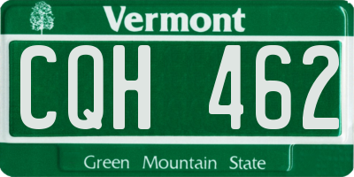 VT license plate CQH462