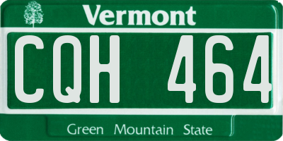 VT license plate CQH464