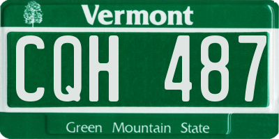 VT license plate CQH487