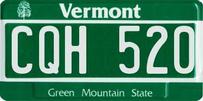 VT license plate CQH520