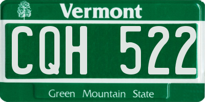 VT license plate CQH522