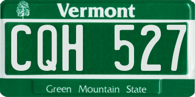 VT license plate CQH527