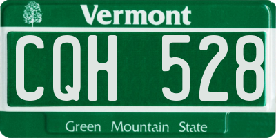 VT license plate CQH528
