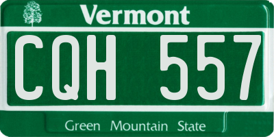 VT license plate CQH557