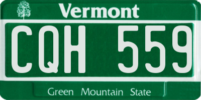 VT license plate CQH559