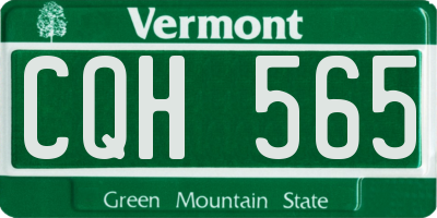 VT license plate CQH565
