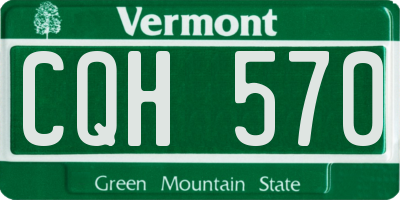 VT license plate CQH570