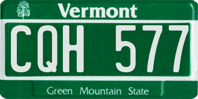 VT license plate CQH577