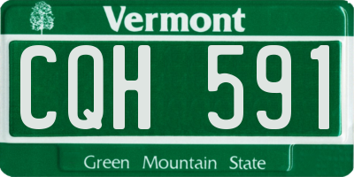VT license plate CQH591