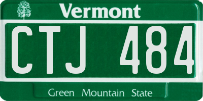 VT license plate CTJ484
