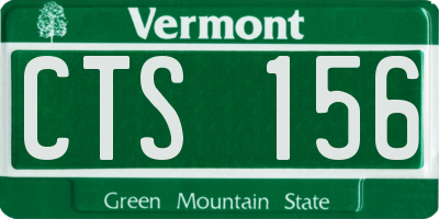 VT license plate CTS156