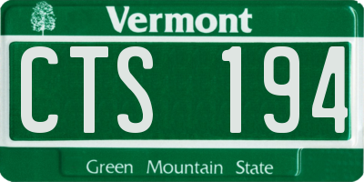VT license plate CTS194