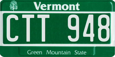 VT license plate CTT948