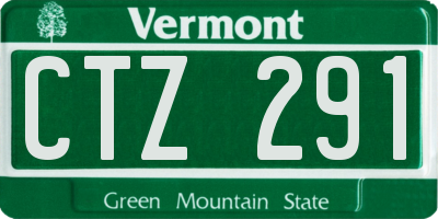 VT license plate CTZ291