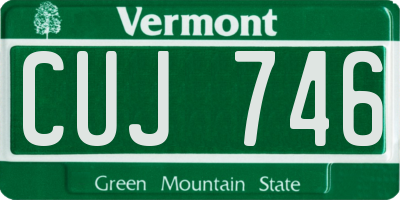 VT license plate CUJ746