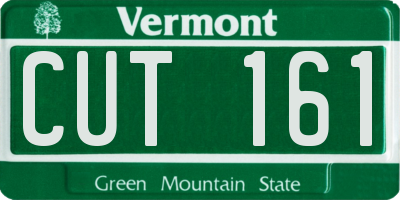 VT license plate CUT161