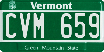 VT license plate CVM659