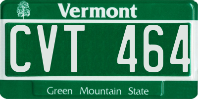 VT license plate CVT464