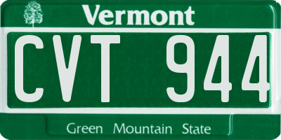 VT license plate CVT944