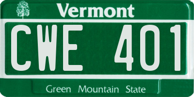 VT license plate CWE401