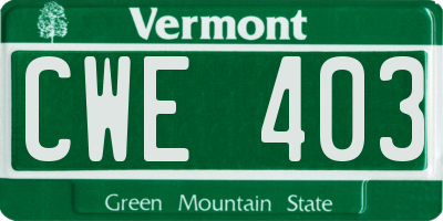 VT license plate CWE403