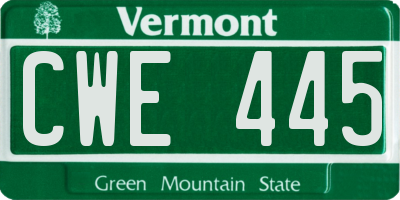 VT license plate CWE445