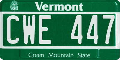 VT license plate CWE447