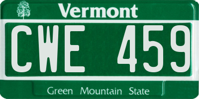 VT license plate CWE459