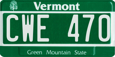 VT license plate CWE470