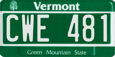 VT license plate CWE481