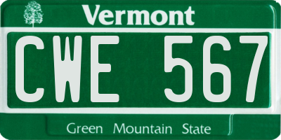 VT license plate CWE567