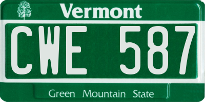 VT license plate CWE587