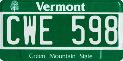 VT license plate CWE598