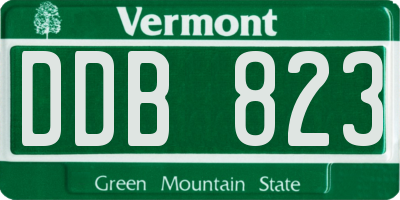 VT license plate DDB823