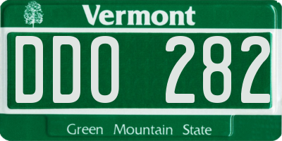 VT license plate DDO282