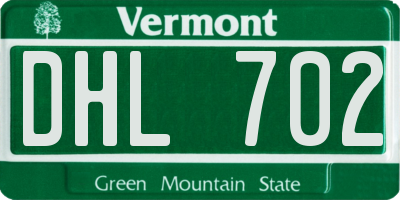 VT license plate DHL702