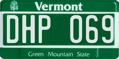 VT license plate DHP069